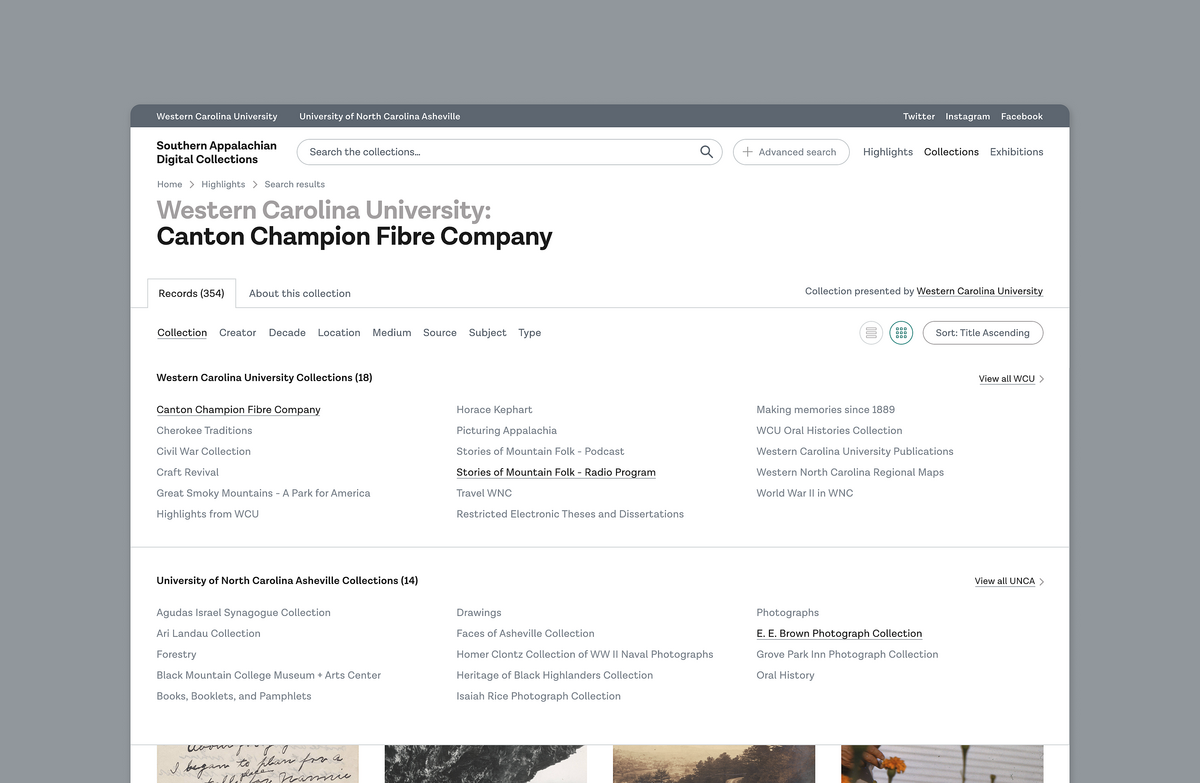 Image showcasing the advanced search over multiple initiations.